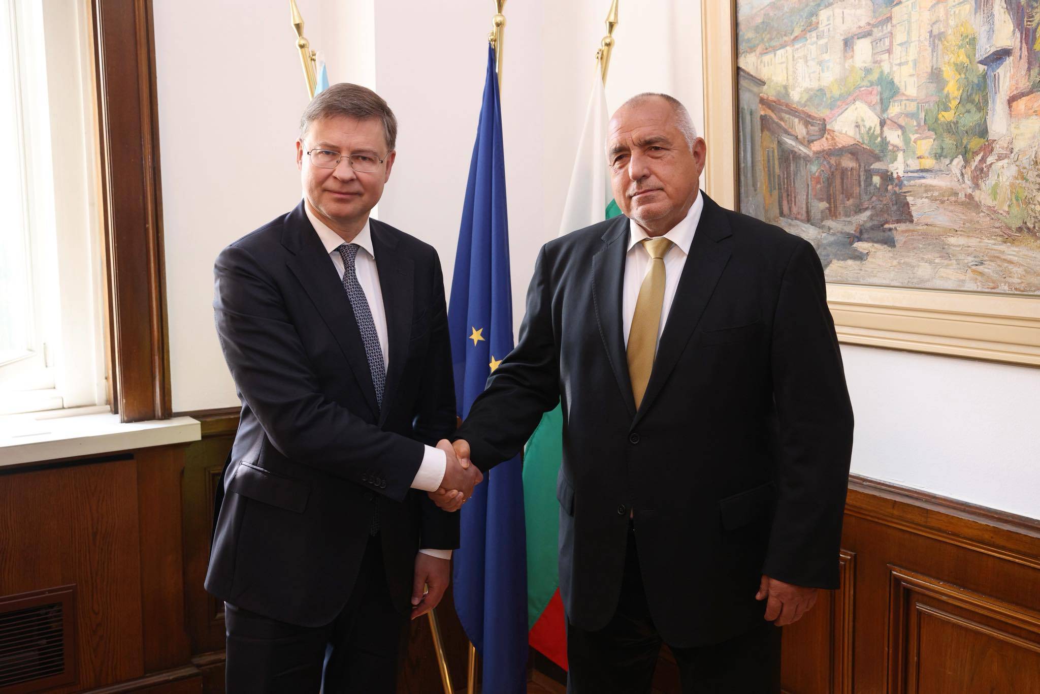  Бойко Борисов и Валдис Домбровскис 